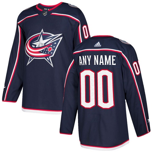 NHL Columbus Blue Jackets Trikot Benutzerdefinierte Heim Navy Blau Authentic